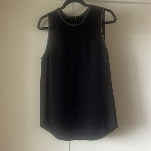 Theory black silk tank